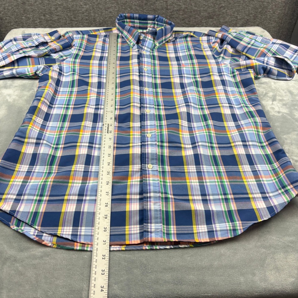 Polo Ralph Lauren Classic Fit Performance Plaid Button Down Shirt Men XLTG - Picture 10 of 13